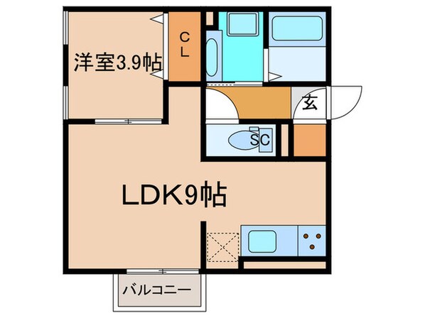 スカイコート　Ⅰ－Ｂの物件間取画像